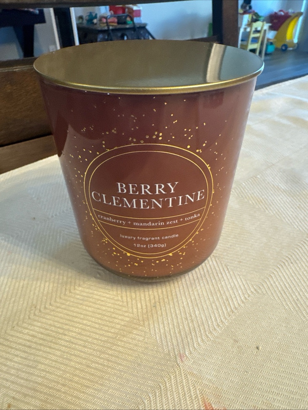 Berry Clementine Luxury Fragrant Candle - Berry Red